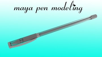 Maya pen modeling