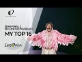 Eurovision 2024 | Semi Final 2 - My Top 16 - After Second Rehearsals