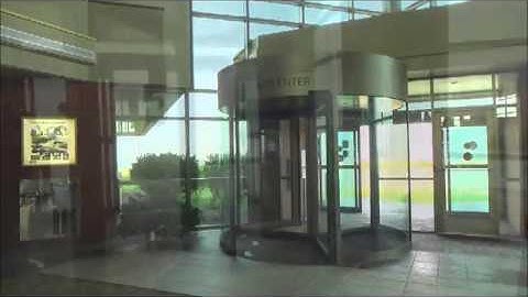Tourlock 120S One-Way Revolving Door at Airport