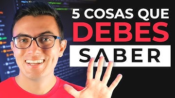 5 cosas que DEBES saber (antes de aprender a programar)