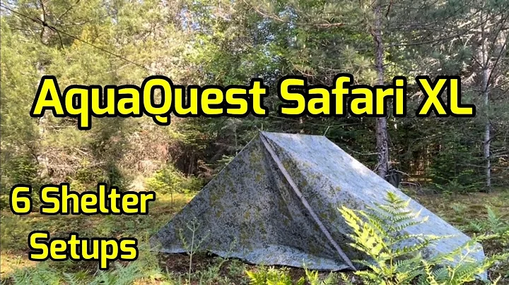 Aqua Quest Safari XL Tarp bushcraft camping tarp tent shelter