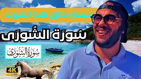 سورة الشورى القارئ حمزة مدبوح يا الله ما احححححححلى هذا الصوت تلاوة تهتز لها القلوب قرآن مع طبيعى