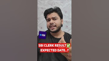 SBI Clerk Result...❓✅ #ibps #sbi #sbiclerk