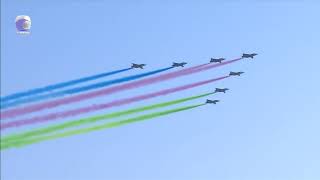 Su-25 Hü Təyyarələri Paytaxt Səmasında Azərbaycan Bayrağını Canlandırıblar