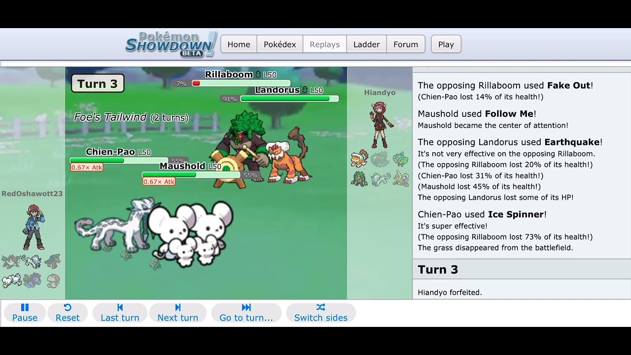 Covert Cloak Chien-Pao strikes again (Pokémon Showdown)