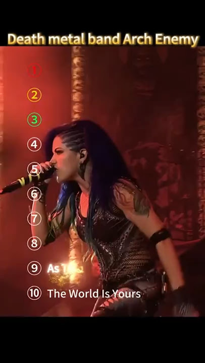 Death metal band Arch Enemy #TheWorldIsYours #AsThePagesBurn #metal #arcenemy