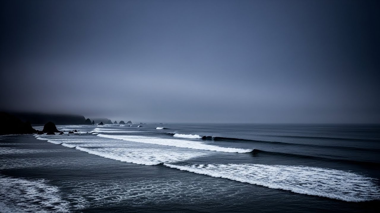 Ocean Waves for Deep Sleep | Dark Screen to Support Sleep Therapy Naturally with Calm Ocean Rhythm