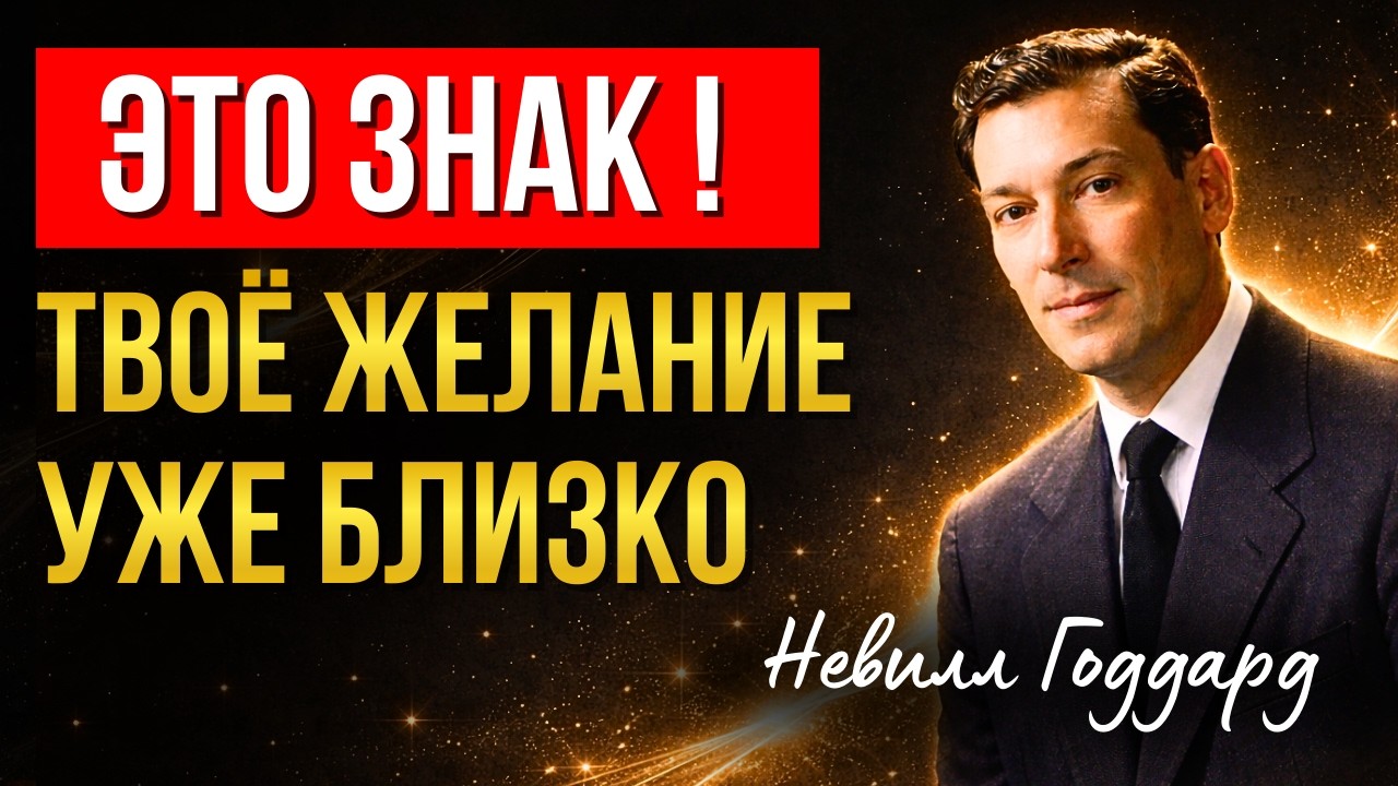 Невилл Годдард: ТЫ ПОЛНОСТЬЮ ГОТОВ! ЭТО ЗНАК, ЧТО ТВОЁ ЖЕЛАНИЕ СКОРО СБУДЕТСЯ!
