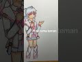 //“Cuma teman”//😊{ib:Kyumie-San2} #trendingshorts#drawing