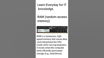 Computer RAM Explained for Beginners 📘 #shorts