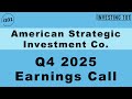 American Strategic Investment Co. Q4 2025 Earnings Call | Net Loss Improves 85%