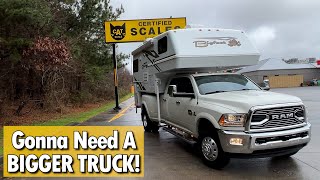 Weighing our Truck and Camper at a CAT Scale / Shocked at the Results