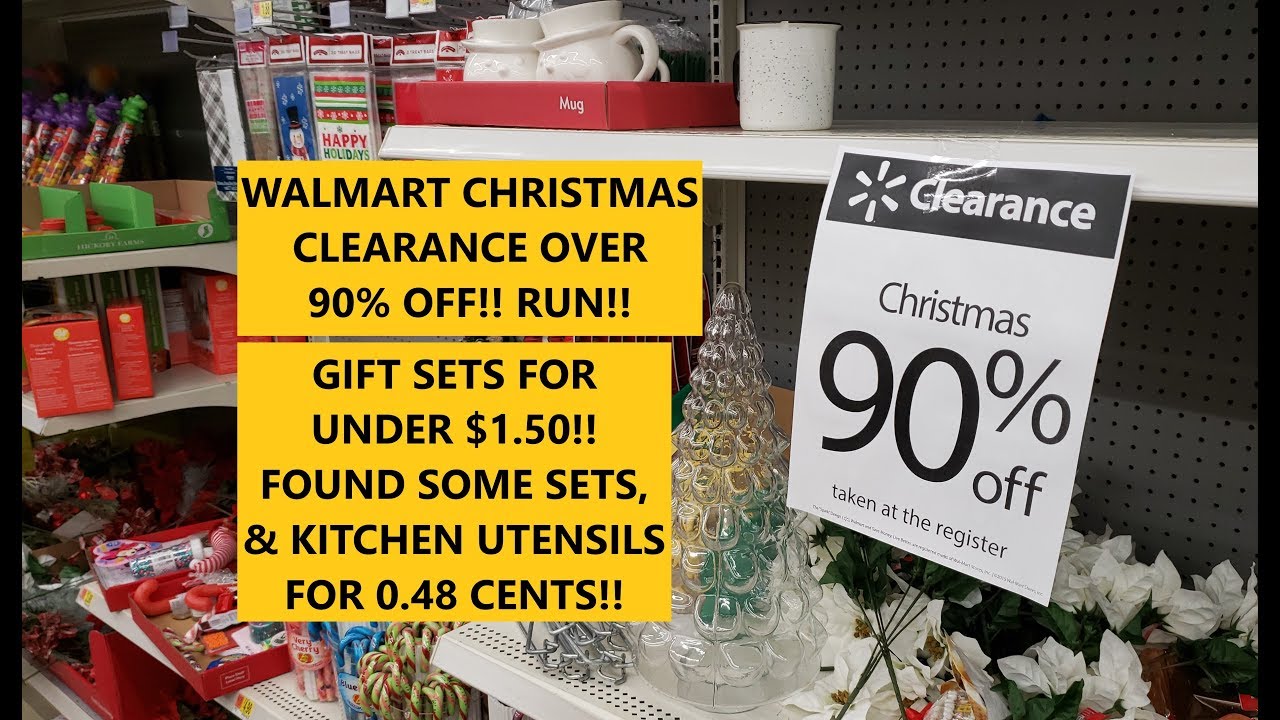 WALMART OVER 90 OFF CHRISTMAS CLEARANCE HAUL! GIFT SETS & KITCHEN