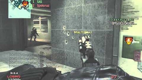 MW3 P90 Kill-feed in drop zone