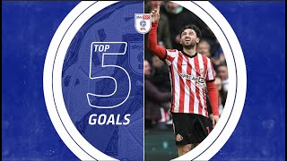 🔝🖐 The Top Five EFL goals from penultimate weekend!