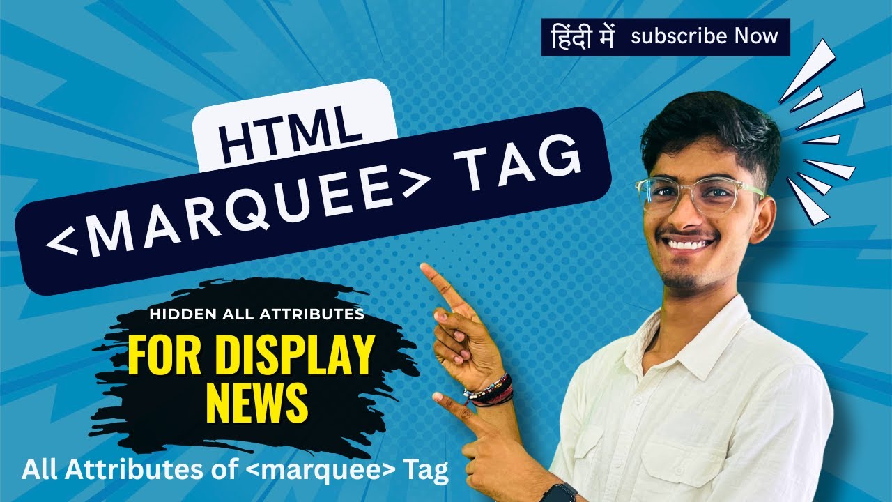 Marquee Tag in HTML Explained | How to Create Scrolling Text & Images in HTML  – SITHUB 