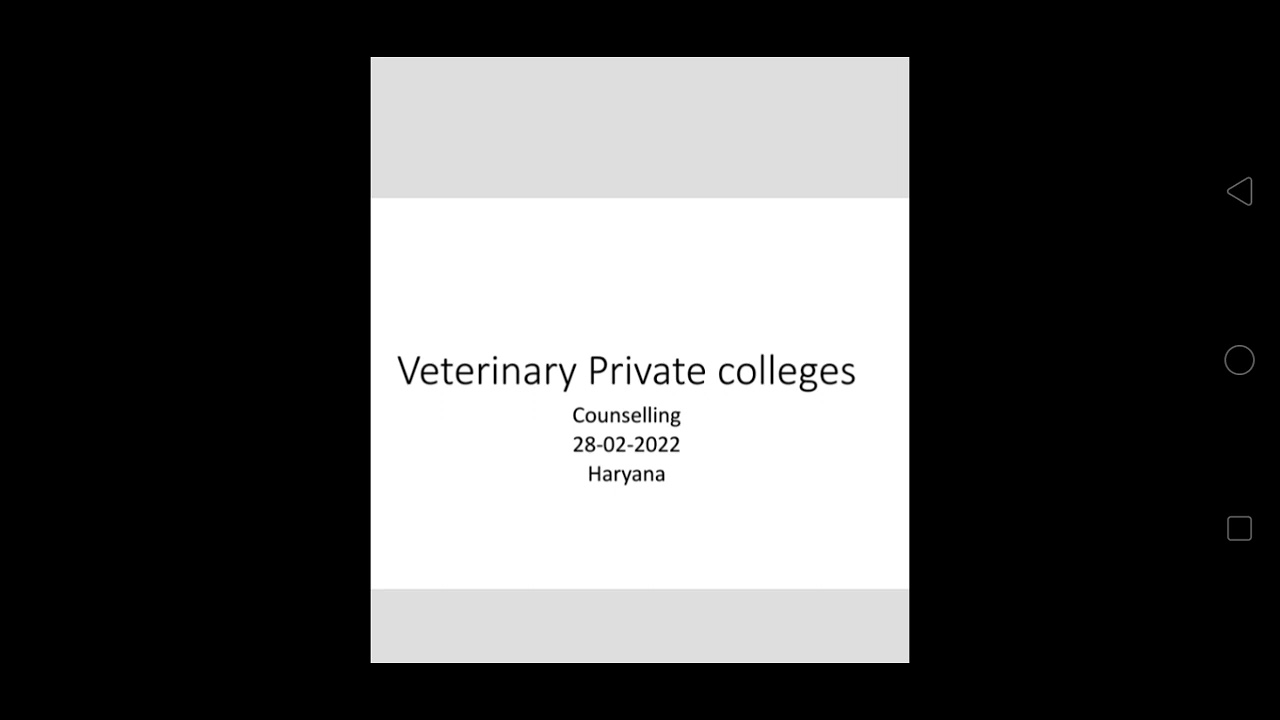 Veterinary counselling In LUVAS ||28-02-2022