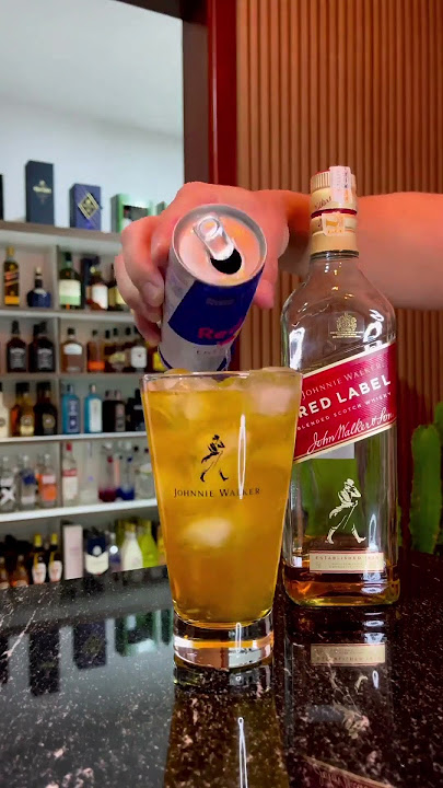 Whiskey Energetico #cocktail #recipe #redbull #shorts #viralvideo #trending #youtube #ytshorts#reels