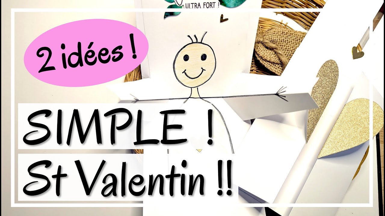 2 CARTES ULTRA SIMPLES ET INTERACTIVES POUR LA ST VALENTIN ! Tuto Carterie DIY Scrap