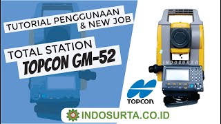Tutorial Cara Penggunaan dan Pengambilan Data Topografi di Total Station Topcon GM-52 (New JOB) screenshot 2