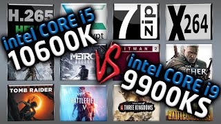 Intel i5 10600K vs Intel i9 9900KS Benchmarks – 15 Tests 🔥