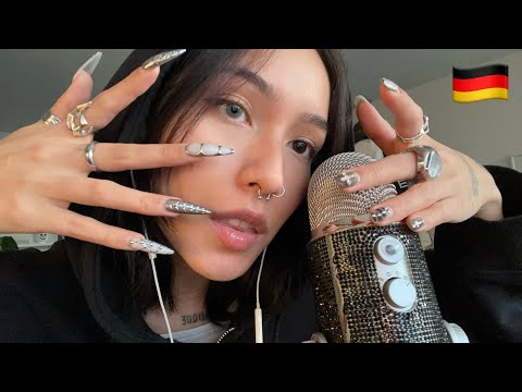 ASMR in GERMAN ☆ fast & chaotic rambles + triggers