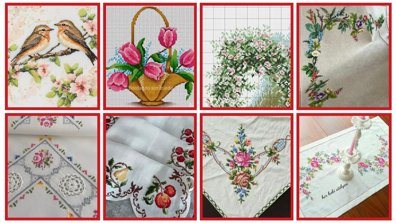 Patrón de punto de cruz elegante y de moda para todo. #charsutikerhai 