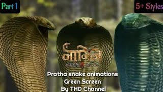 Naagin 6 | Pratha Golden Snake Animations | Shesh Naagin Animations | Green Screen By THD Channel |