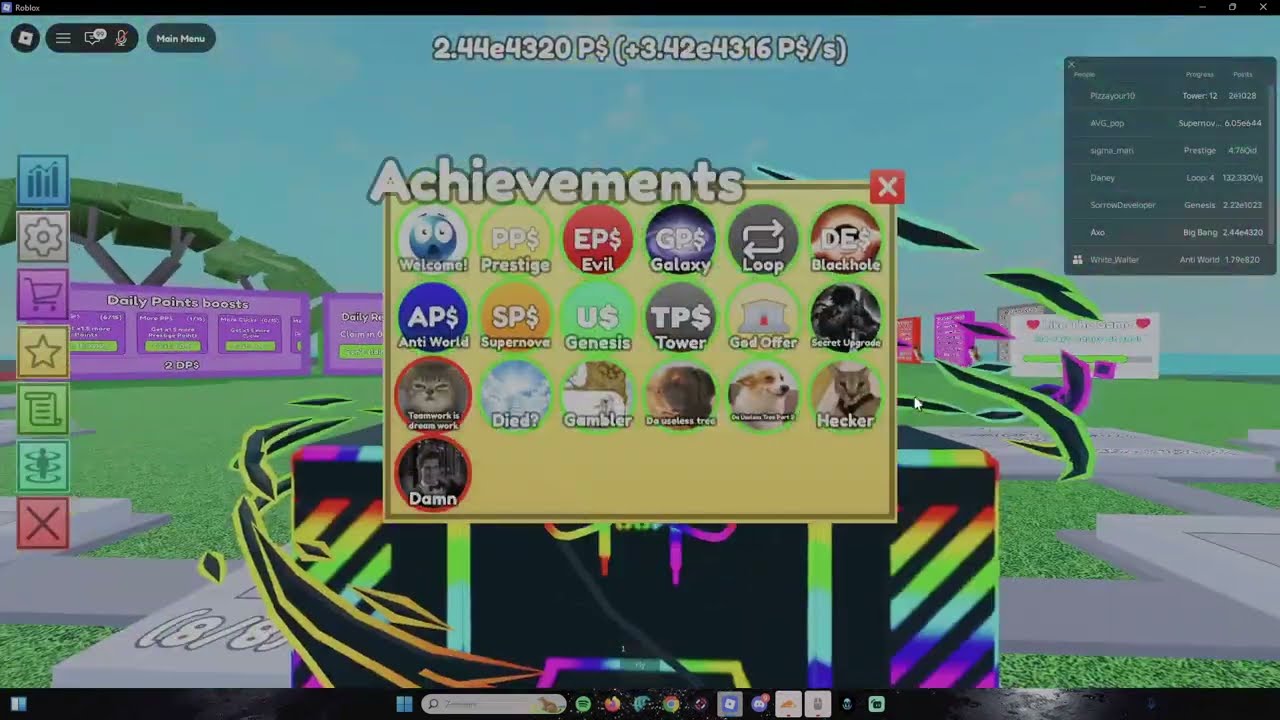 How to get ALL badges in Untitled Upgrade Tree