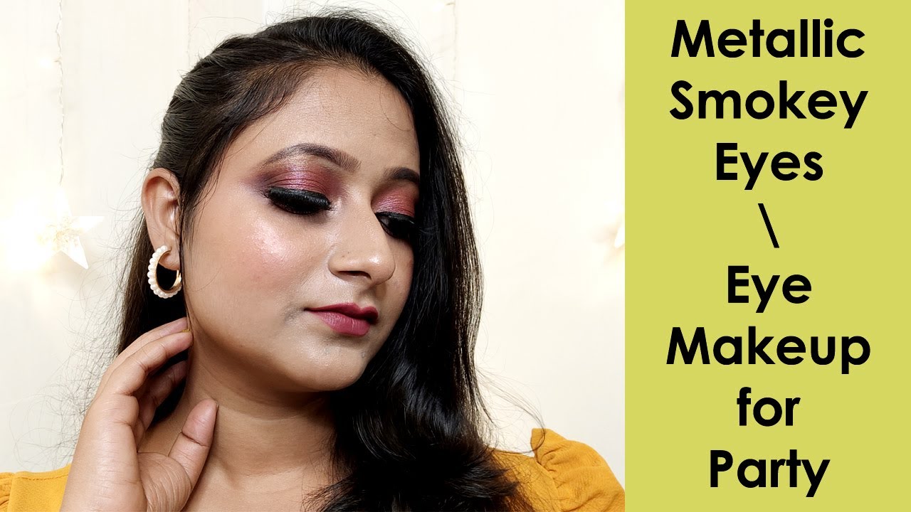 Metallic Smokey Eyes Glitter Glam Eye Makeup Tutorial Holiday Eye