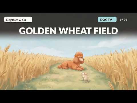 Dog TV for Dogs to Watch 🐶 | The Golden Wheat Field | A Relaxing Adventure