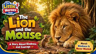 The Lion and the Mouse | Kindness Is Never Wasted | English Moral Story for Kids Guide