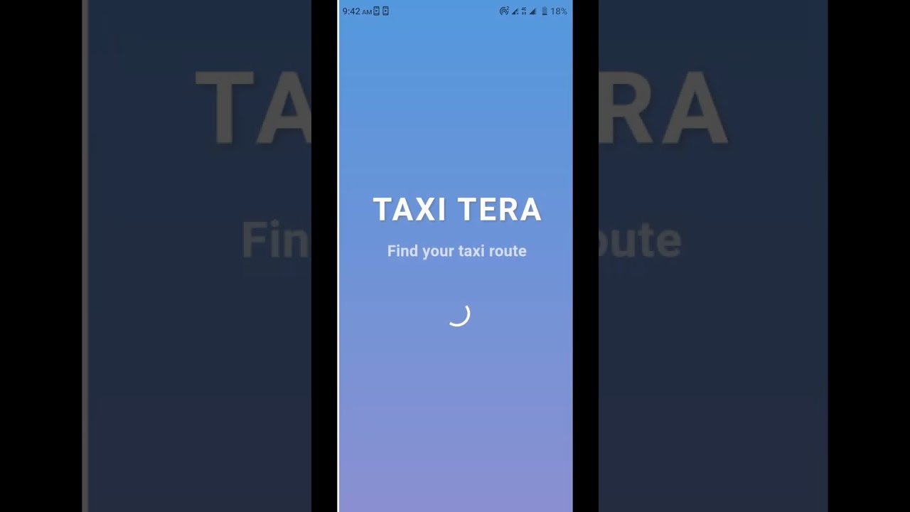 Taxi Tera Flutter Mobile App