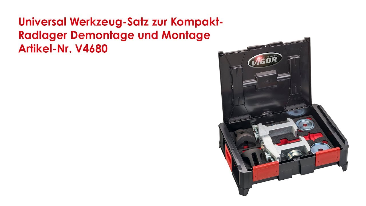 VIGOR Multibox V4700-L mit Universal Kopaktradlager Demontage