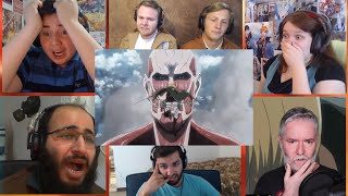 ARMIN VS BERTHOLDT. ATTACK ON TITAN SEASON 3 EPISODE 17 REACTION MASHUP