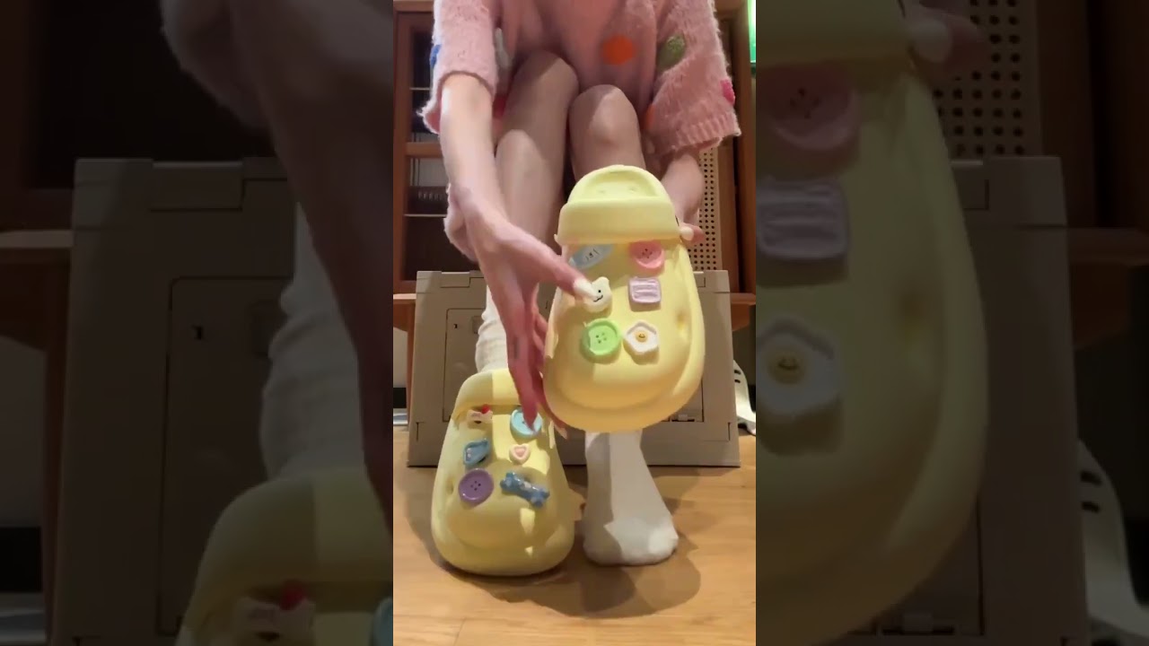 Suryoo™ Super Cute and Soft EVA Crocs Sandals with DIY Charms For Girls 