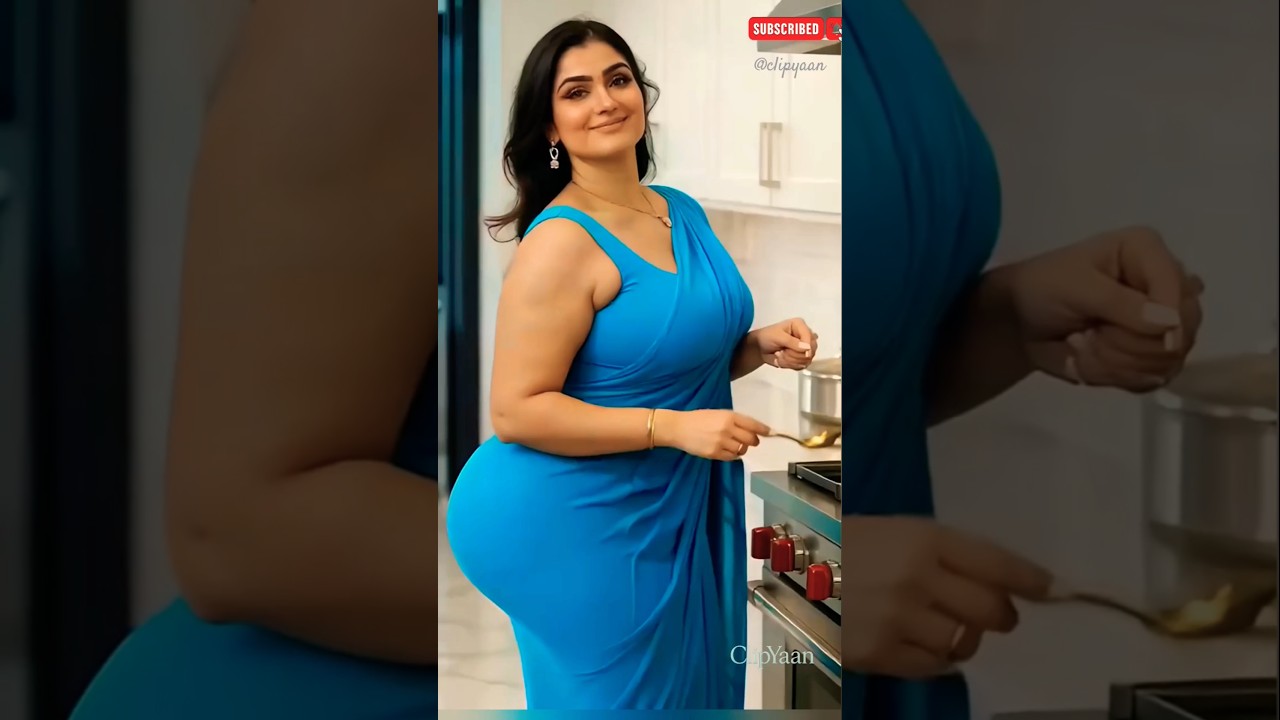 Elegant Saree Cooking Goals 👩‍🍳💫 | Who Else Wants This Kitchen? 