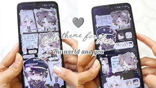 Cute android theme 🩶 How to make your phone aesthetic Customize ✨ screenshot 4