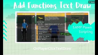 How To Add Functions In Text Draw GTA SAMP Pawn Scripting Click OnPlayerClickTextDraw clickedid ==