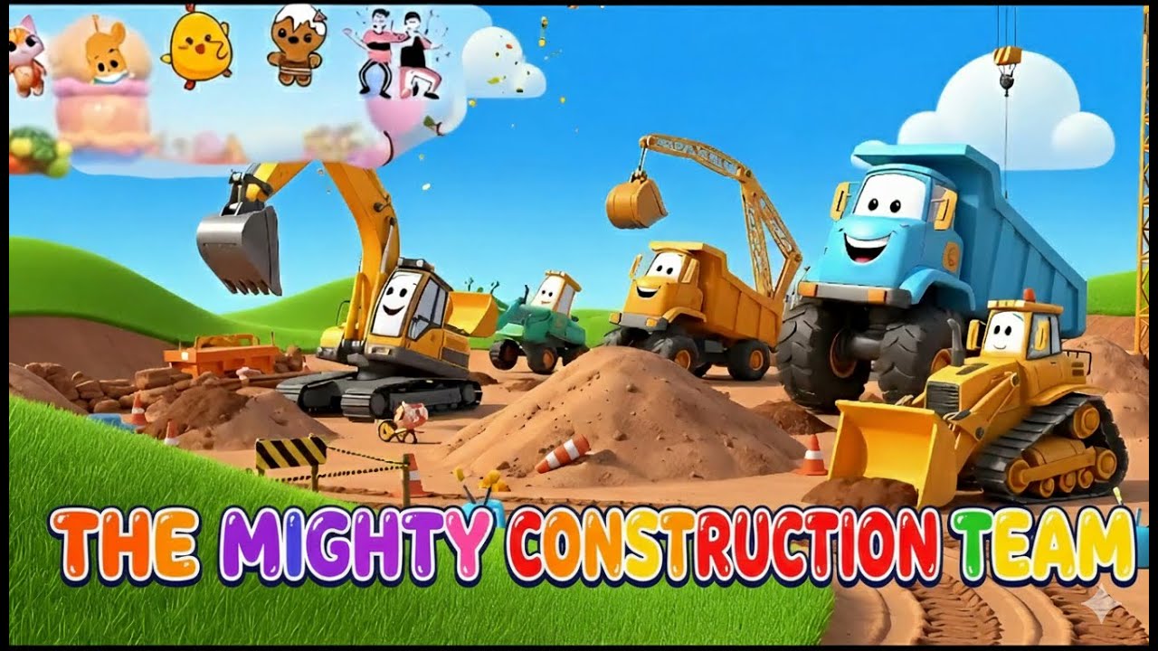 Crazy Construction Trucks Song 🚜 Dig & Build! | Car Songs for Kids