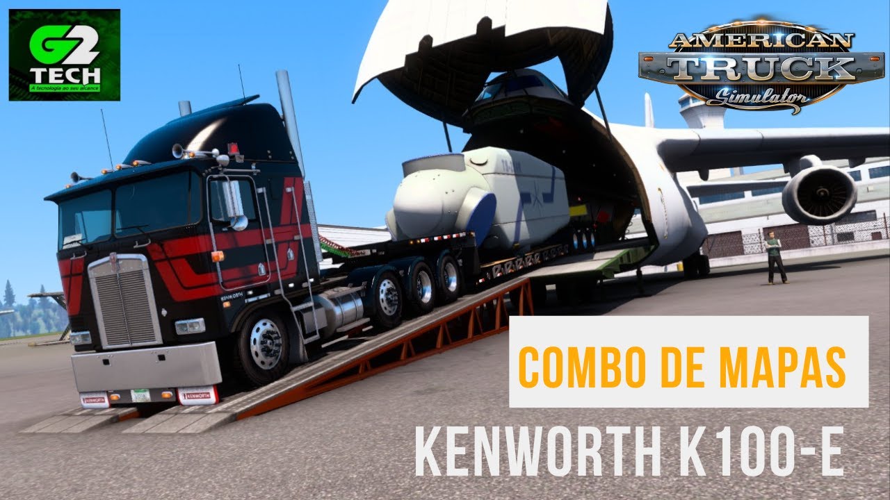 KENWORTH K100-E - COMBO DE MAPAS - ATS 1.45 - G 920 - YouTube