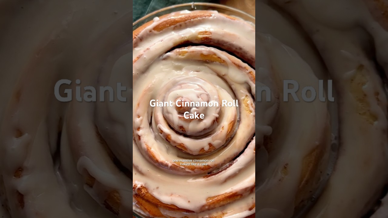 Giant Cinnamon Roll Cake