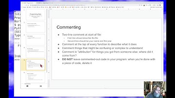 PSU CS 161 Intro Programming: Programming Style