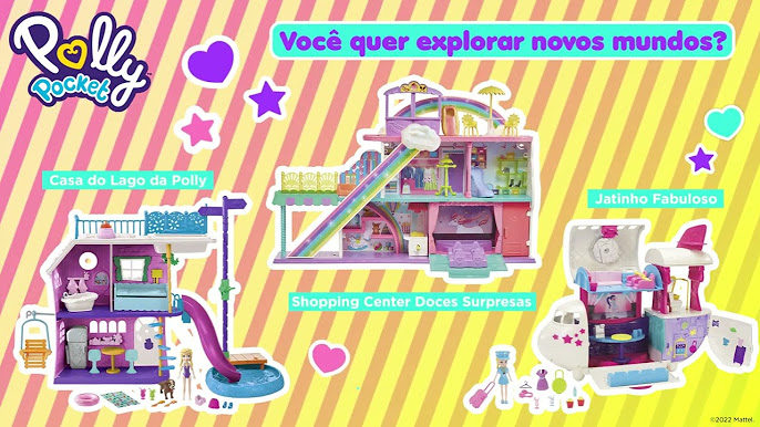 Playset - Polly Pocket - Polly - Shopping Center Doces Surpresas