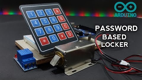 Arduino Password based locker System || Arduino keypad solenoid lock||