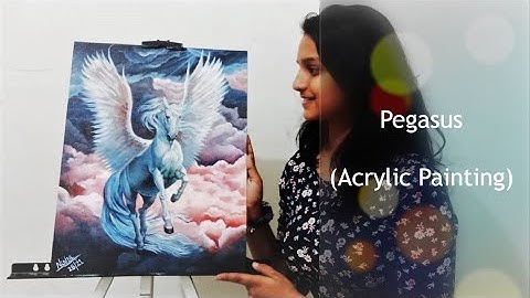 Pegasus | acrylic painting | processing video