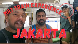 USING JKARTA METRO MRT TRAIN FIRST TIME Indian in Indonesia