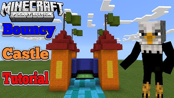 🦅 How To Make Working Bouncy Castle - Minecraft Pe - Tutorial