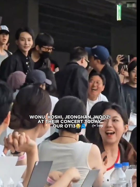 WONWOO, HOSHI, JEONGHAN & WOOZI at SEVENTEEN'S concert! my ot13😭 #seventeen #concert #ot13