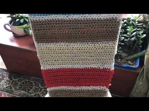Вязаный чехол на стул из Старых вещей How to knit a chair cover from old things!! Вязаный чехол на стул из Старых вещей How to knit a chair cover from old things!!